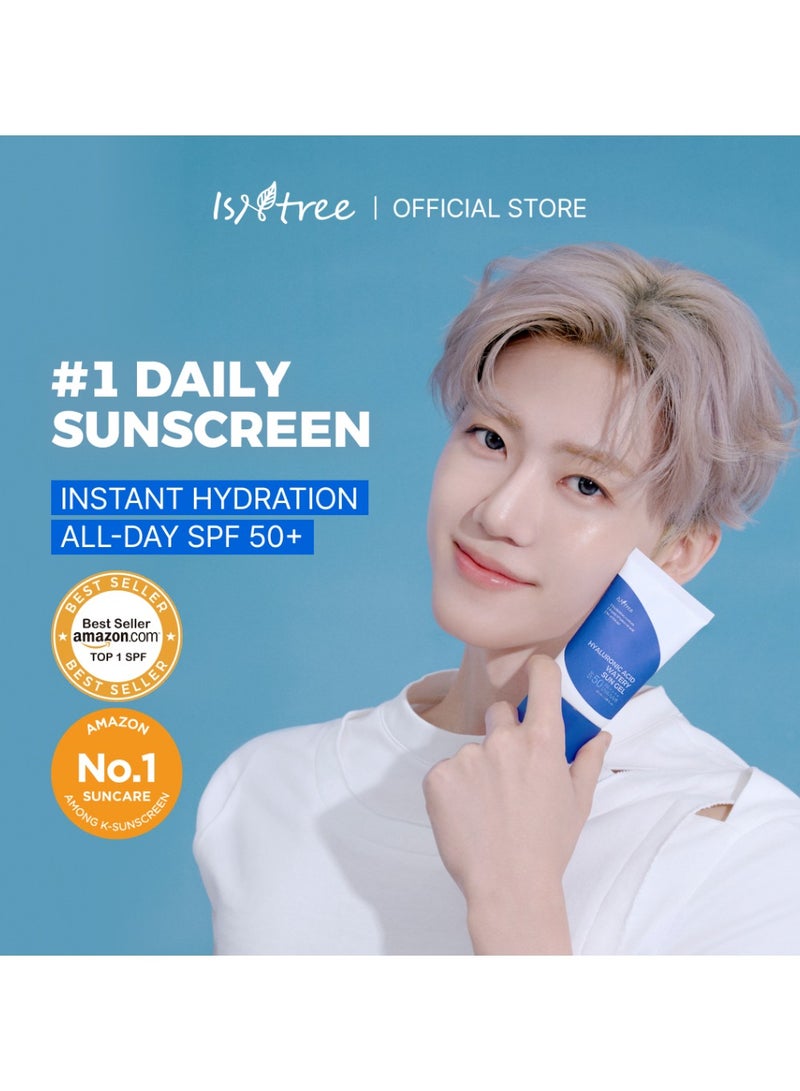 ايسنتري جل الحماية من الشمس المائي Isntree بحمض الهيالورونيك SPF50 50 مل - Image 4