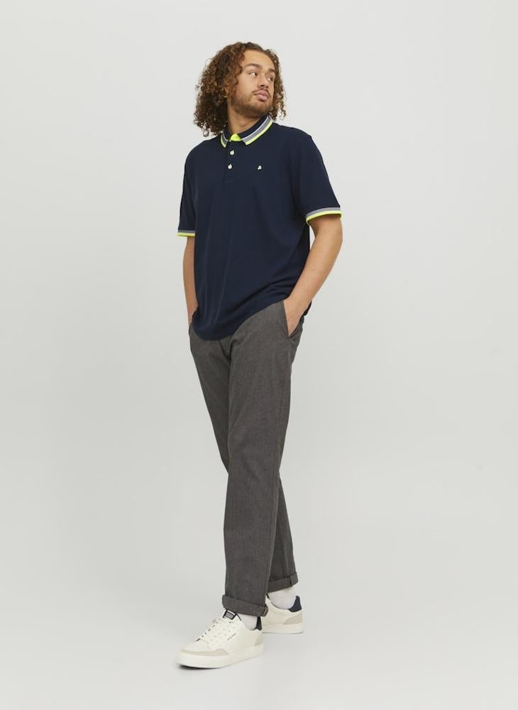 JACK & JONES Plus Size Logo Print Polo Shirt - Image 4