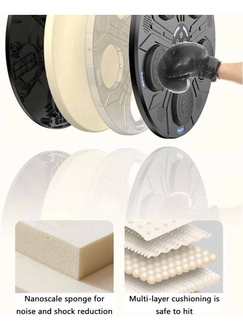 Raxoom Electronic Boxing Target, Smart Music Boxing Machine, With Mounting Stickers & Boxing Gloves, Training Equipment for Children and Adults, Wall-Mounted Boxing Wall Target - Image 5