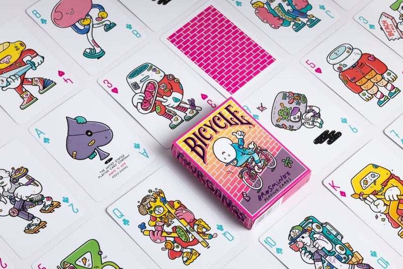 Bicycle بطاقات لعب بايسكل بروسمايند الأربعة عصابات، أصفر - Image 3