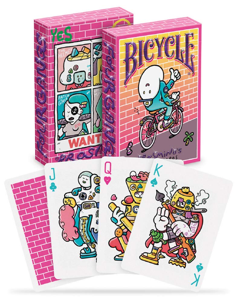 Bicycle بطاقات لعب بايسكل بروسمايند الأربعة عصابات، أصفر - Image 2