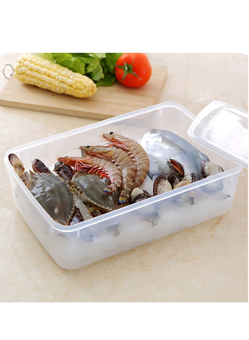 بلاستيكنا حافظات طعام مع أغطية بقفل 3 قطع - Image 4