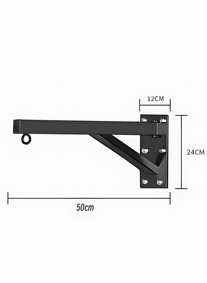 BIG MAX Heavy-duty punching bag set, including a hanging bracket, empty punching bag, hanging punching bag for MMA, kickboxing, Muay Thai, boxing, and hook kicks. - Image 2