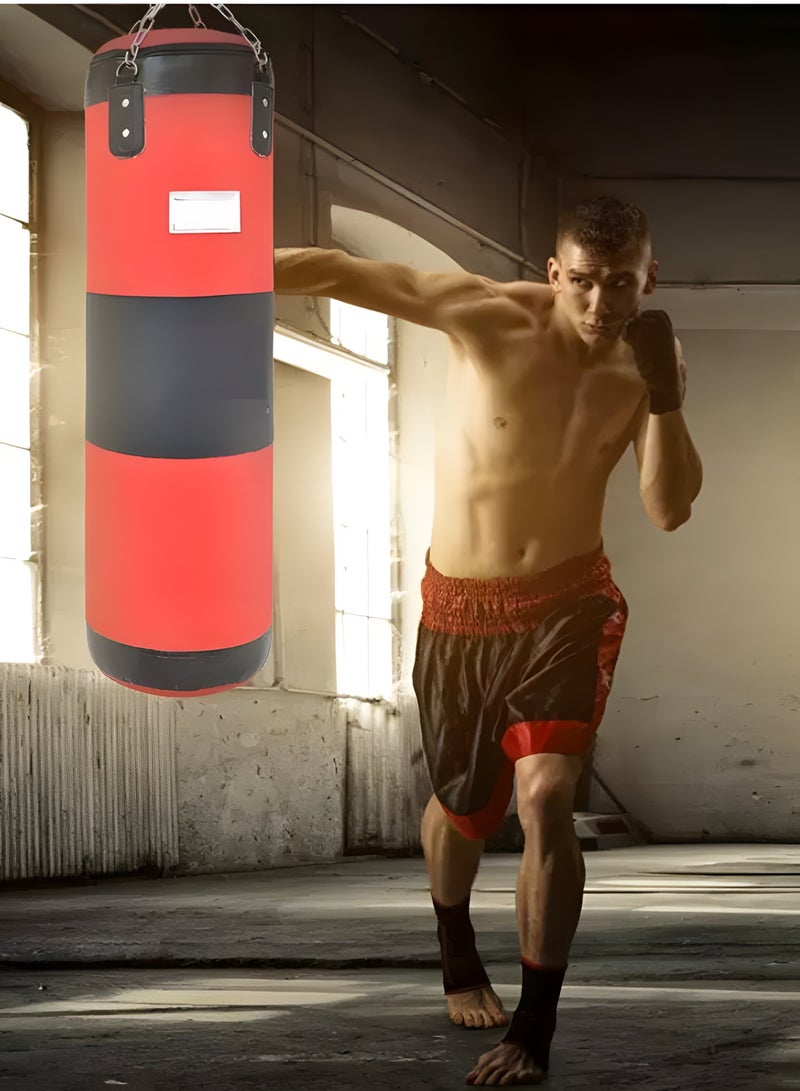 BIG MAX Heavy-duty punching bag set, including a hanging bracket, empty punching bag, hanging punching bag for MMA, kickboxing, Muay Thai, boxing, and hook kicks. - Image 4