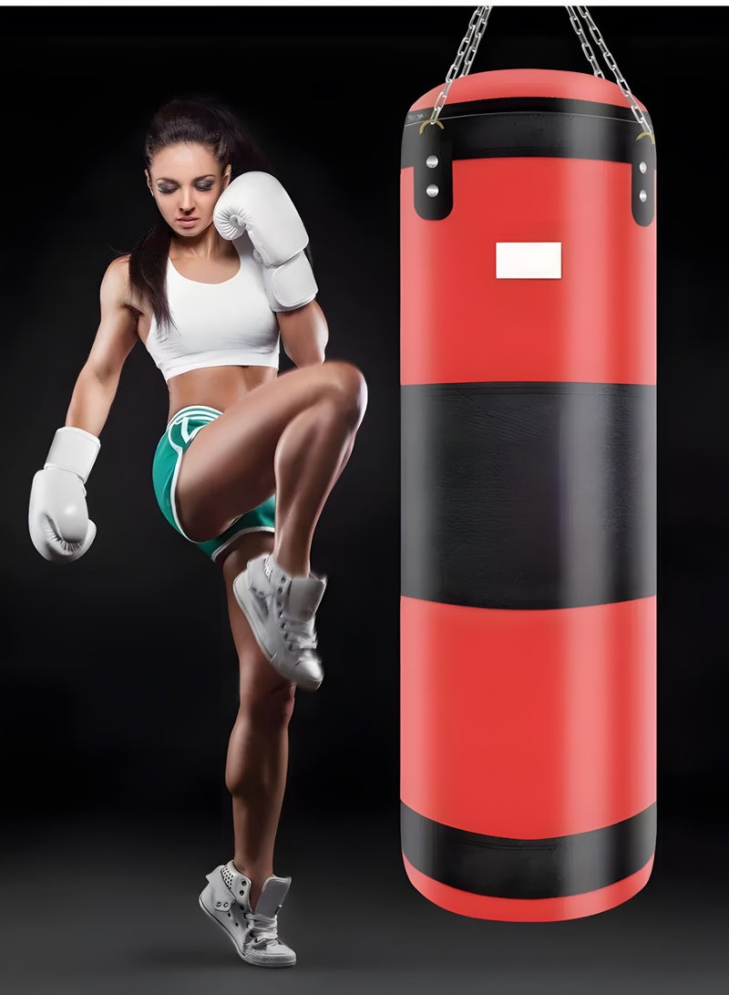 BIG MAX Heavy-duty punching bag set, including a hanging bracket, empty punching bag, hanging punching bag for MMA, kickboxing, Muay Thai, boxing, and hook kicks. - Image 5