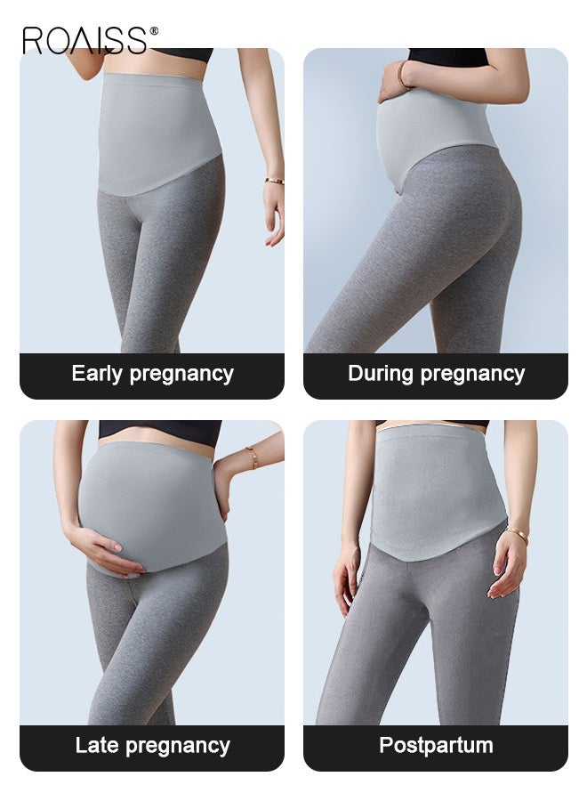 رويس سراويل دعم الأمومة بمقاس كبير طماق الأمومة مع دعم البطن تخفف ضغط الخصر نسيج مريح وصديق للبشرة مع تمدد وغير مقيد - Image 5