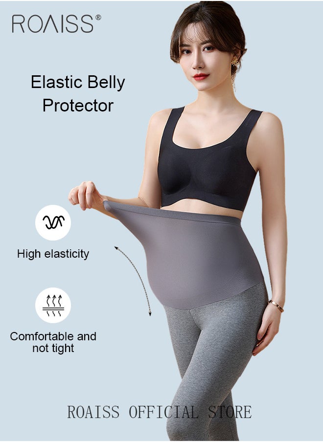 roaiss - Plus Size Maternity Support Pants Maternity Leggings with Belly Support Relieve Waist Pressure Comfortable and Skin Friendly Fabric with Stretch and Non-Constricting - Image 1