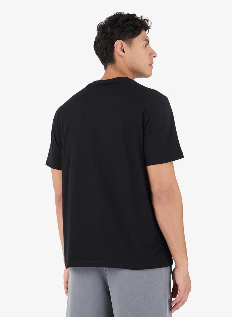 GUESS Crew Neck Short Sleeve Embroidery Logo Tee - Image 2