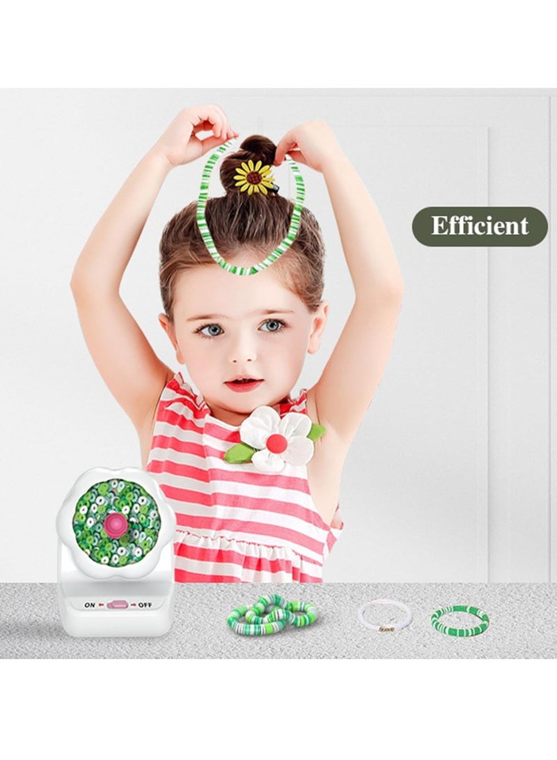 إيفرين آلة غزل الخرز الكهربائية، آلة غزل الخرز الطيني لصنع المجوهرات، أداة غزل الخرز بدون استخدام اليدين مع إبرة وخيط لأساور الخرز للخصر، عشاق فن خرز الطين - Image 4