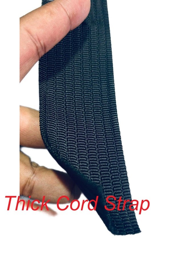 iCONY Black Luggage Belt Suitcase Strap | Heavy Duty Material | Adjustable Travel Belt for Suitcases | Fashion Stripe Design | Protect Your Belongings (4 Pack) - Image 4