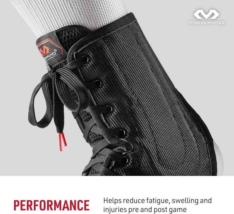 McDavid Lace-Up Ankle Brace for Ankle Support and Sprains - Ideal for Volleyball and Basketball - Unisex - Image 3