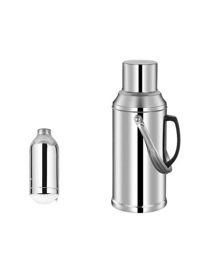 Stainless Steel Thermos Household Student Thermos Bottle Thermos Commercial Restaurant Hotel Large Capacity Thermos Bottle Thermos-Color:316 Flagship Extra Thick Model 3.3l Duckbill Steel Original Color-Capacity:[wu Nian Warranty, High-end Anti-fingerprint]  - Image 5