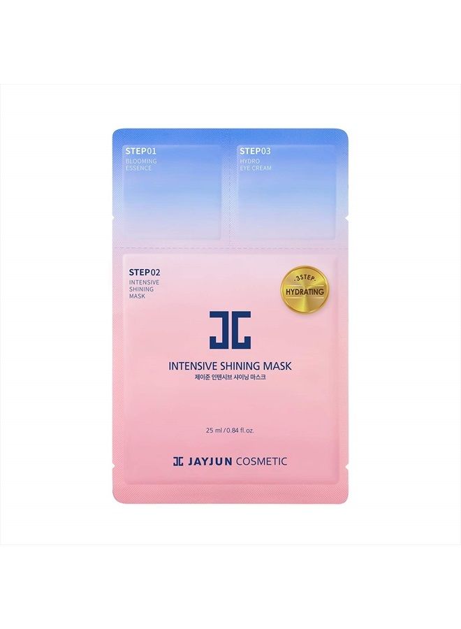 JAYJUN JJ قناع جايجون الرسمي المكثف المتألق، مستخلص اللافندر، عبوة من 10 أوراق، 25 مل، 0.84 أونصة سائلة، مرطب، جوهر، كريم للعين، 3 خطوات - Image 1