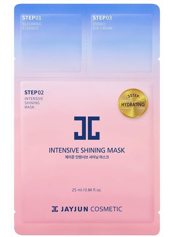 JAYJUN JJ قناع جايجون الرسمي المكثف المتألق، مستخلص اللافندر، عبوة من 10 أوراق، 25 مل، 0.84 أونصة سائلة، مرطب، جوهر، كريم للعين، 3 خطوات - Image 3