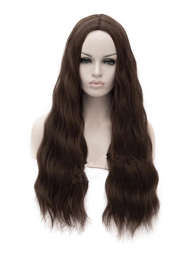 NIBEMINENT Avengers Witch Curly Cosplay Wig Brown 80cm - Image 2