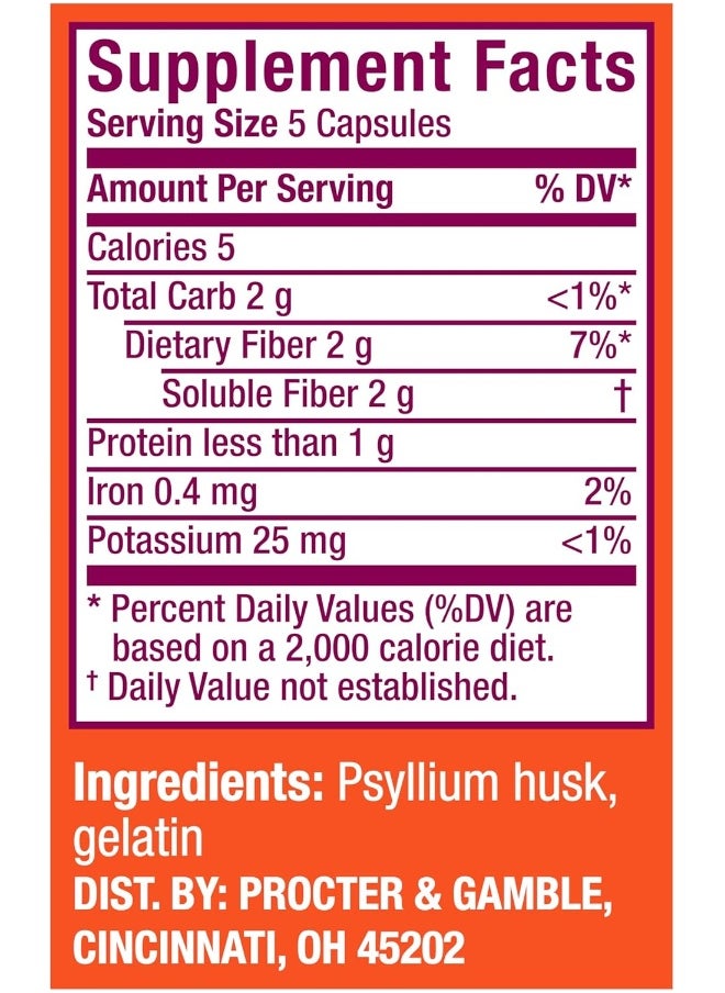 Metamucil, Daily Psyllium Husk Powder Supplement, 3-in-1 Fiber for Digestive Health, Plant Based Fiber, 300ct Capsules - pzsku/Z944B8A5FDB98F226B394Z/45/_/1741000111/38bd2fac-06f6-4d40-878b-bd8537b25162