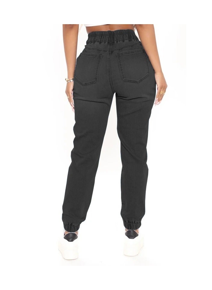 Loquat High-waisted Autumn And Winter New Slim Skinny Denim Trousers - Image 2