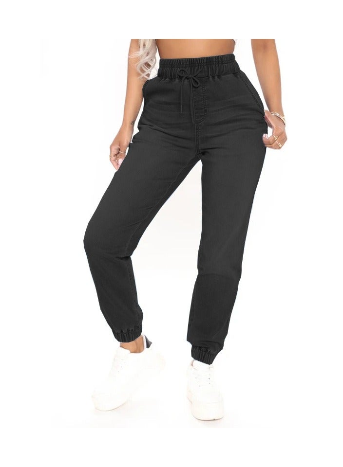 Loquat High-waisted Autumn And Winter New Slim Skinny Denim Trousers - Image 1