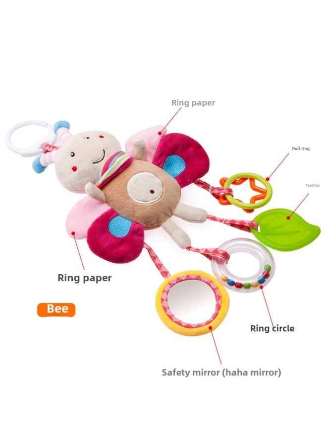 BBSKY Baby Toys Cute Cartoon Animal Baby Plush Doll Toy Car Hanging Bed Hanging Wind Chime-Specification:Puppy Multifunctional Pendant - Image 4