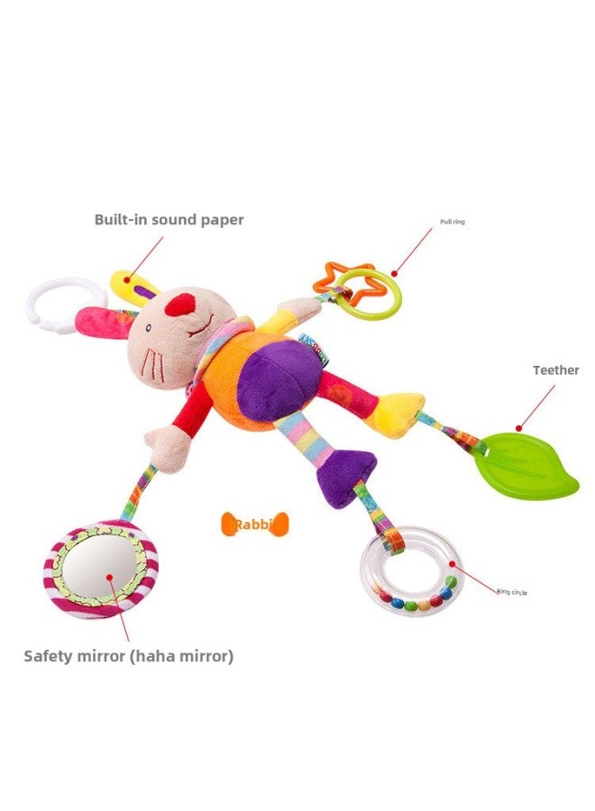 BBSKY Baby Toys Cute Cartoon Animal Baby Plush Doll Toy Car Hanging Bed Hanging Wind Chime-Specification:Puppy Multifunctional Pendant - Image 5