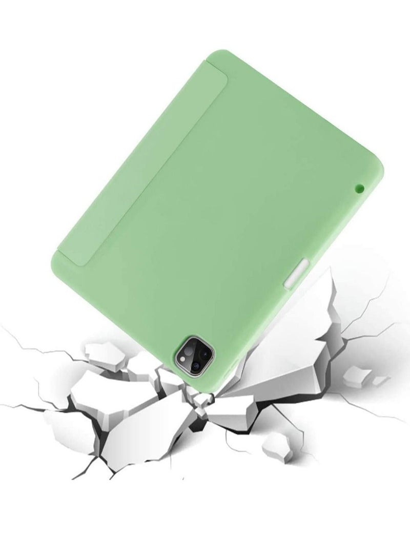 ELTRAZONE حافظة لجهاز iPad Pro مقاس 11 بوصة 2021 (الجيل الثالث) / 2020 (الجيل الثاني) مع حامل قلم [يدعم شحن / اقتران قلم iPad الجيل الثاني] حافظة واقية ذكية رفيعة ثلاثية الطي - Image 2