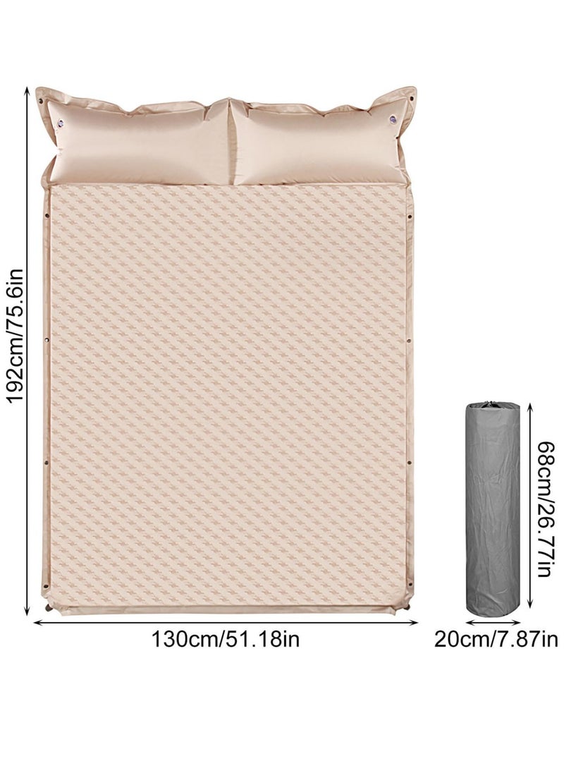 Bukela - Air Sleeping Pad - Double Camping Beds for Adults,Thickness 5cm Extra Wide Camping Sleeping Mattress with Air Pillow, Ergonomic for Guest Tent Car - Image 1