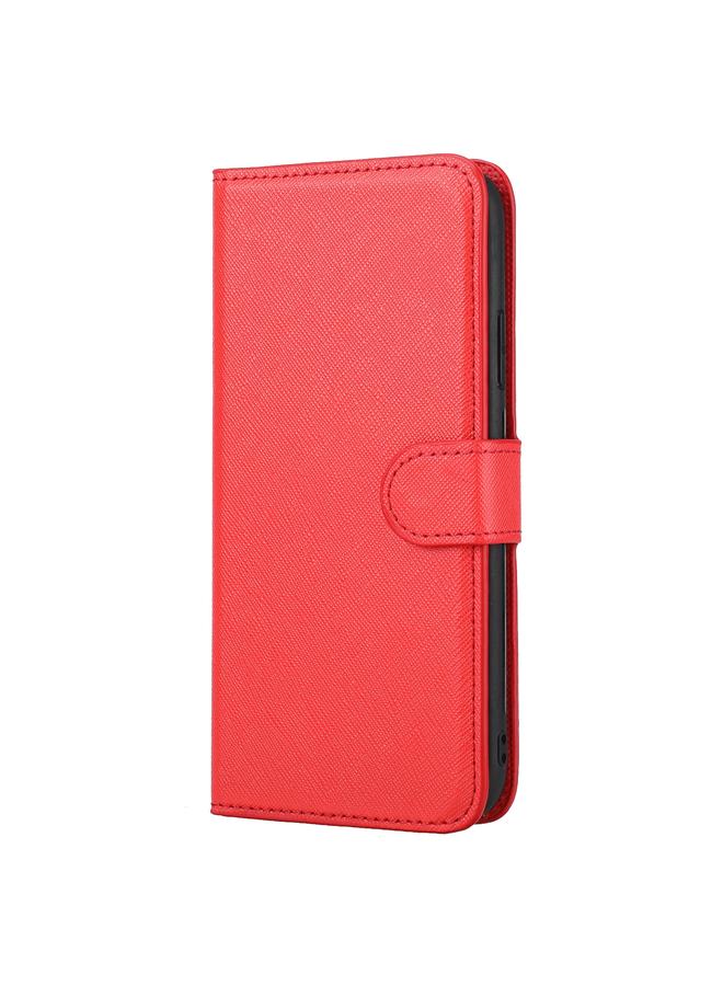 S-TOP Case For iPhone 11 Cross Texture Detachable Leather Phone Case - Image 2