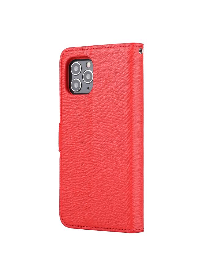 S-TOP Case For iPhone 11 Cross Texture Detachable Leather Phone Case - Image 3