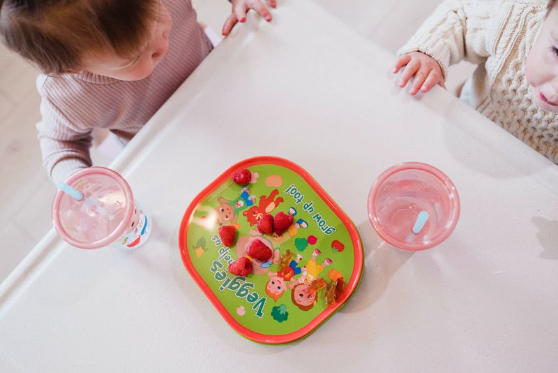 The First Years Cocomelon Take & Toss Toddler Straw Cups - Spill Proof Toddler Sippy Cups with Snap On Lids and Straws - Cocomelon Feeding and Party Supplies - 10 Oz - 8 Count - Image 4