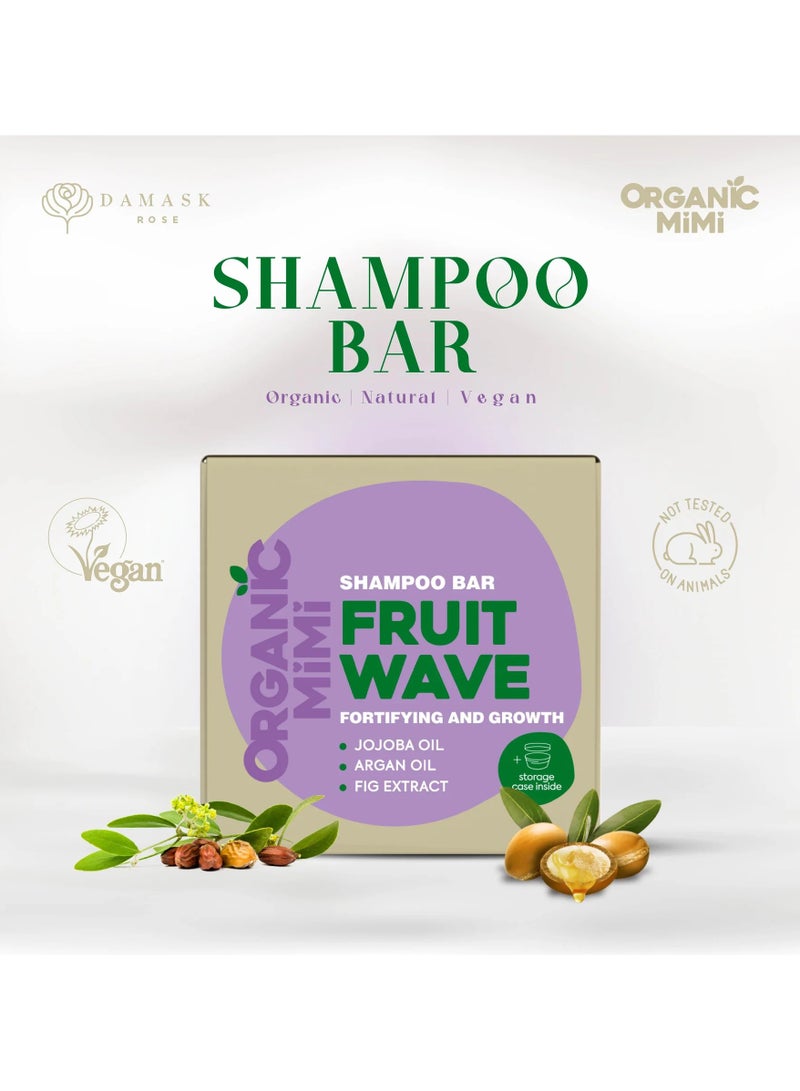 Organic Mimi Fortifying & Growth Fruit Wave Shampoo Bar 50g - Image 2