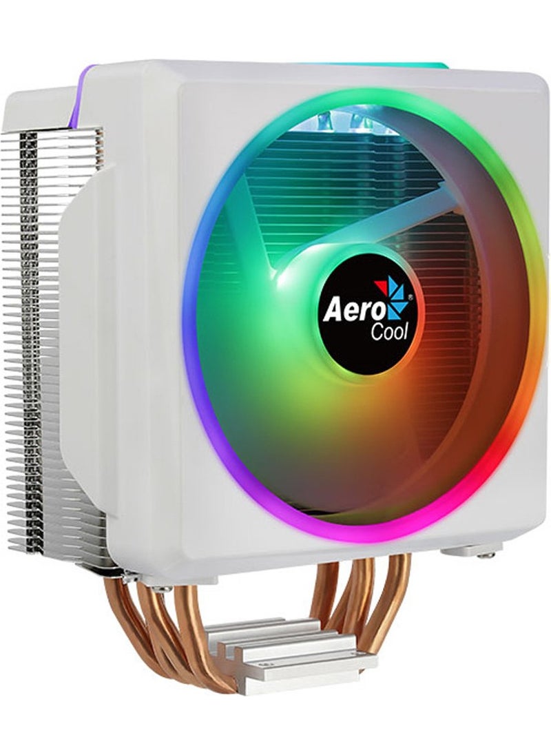 AeroCool AE-CC-CYLN4F-W Cylon 4f White 12CM Argb Transparent Fan Processor Cooler 