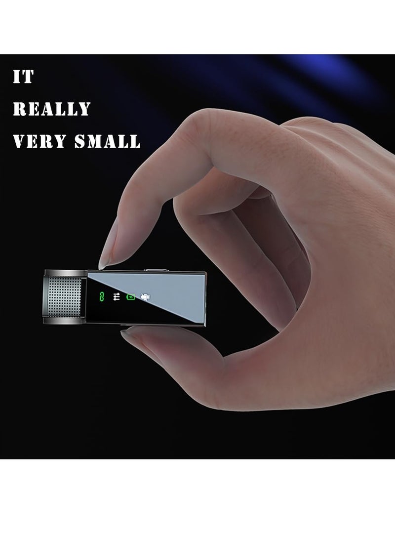 Wireless Microphone for Android and iPhone S18 Wireless Microphone Mini Microphone Comes with 2 Mini Microphones for YouTube, Facebook and TikTok (for iPhone and Android)