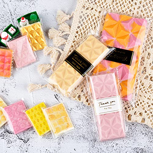 Fimary 1 Pc Chocolate Bar Mold Deep Dubai Break Apart Candy Molds Thick Stuffed Silicone Molds for Filling Knafeh Pistachio Chocolate Bar and Wax Melts Large (Pyramid Shape) - Image 4