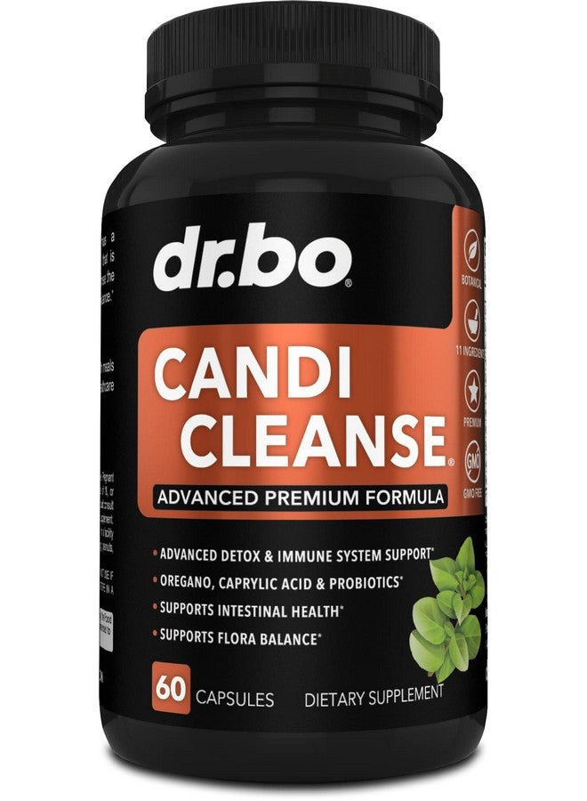 dr.bo Candi Cleanse Support Supplement Pills - Anti Overgrowth Supplements for Women & Men - Extra Strength Balance Control Probiotic Complex Cleanser - Natural Oral Herbal Oregano & Caprylic Acid Capsules - Image 1