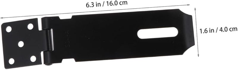 Heavy Duty Stainless Steel Door Lock Hasp For Sliding Door Security 2 Pack - Image 5