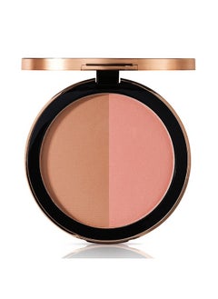 أم. أسام أحمر الخدود Magic Finish Satin Blush Dark Honey & Nude Flush (0.14 أونصة) - بودرة مكياج أحمر الخدود للحصول على مظهر منعش ومشرق مع حمض الهيالورونيك والأصباغ اللونية فائقة الدقة للحصول على خدود أكثر امتلاءً  - Image 1