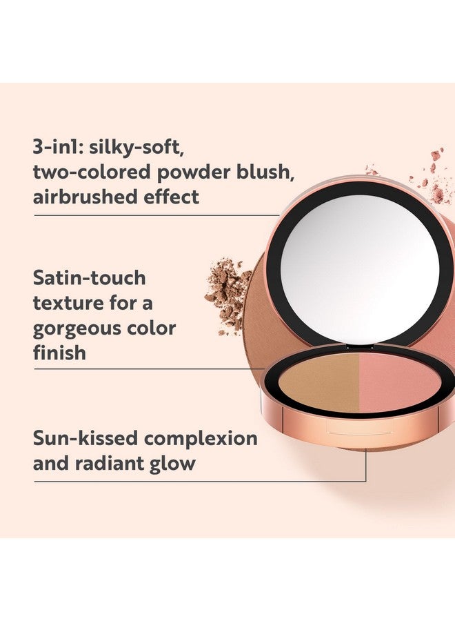 أم. أسام أحمر الخدود Magic Finish Satin Blush Dark Honey & Nude Flush (0.14 أونصة) - بودرة مكياج أحمر الخدود للحصول على مظهر منعش ومشرق مع حمض الهيالورونيك والأصباغ اللونية فائقة الدقة للحصول على خدود أكثر امتلاءً - Image 2
