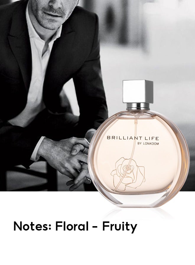 LONKOOM Brilliant Life  EDT For Women 100ML - Image 3