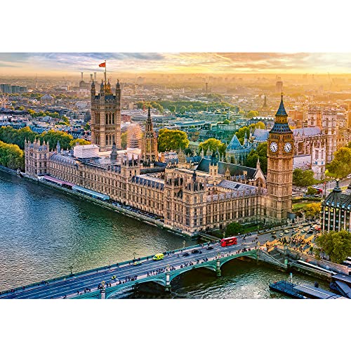Trefl Palace of Westminster London England 1000 Piece Jigsaw Puzzle Prime 27x19 Thick Cardboard Creative Entertainment for Adults and Children from 14 Years Old - Image 5
