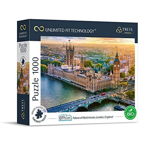 Trefl Palace of Westminster London England 1000 Piece Jigsaw Puzzle Prime 27x19 Thick Cardboard Creative Entertainment for Adults and Children from 14 Years Old - Image 1