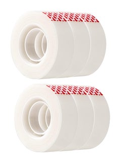 KASTWAVE Matte finish Tape, Multi-Purpose Clear Tape, Engineered for Repairing, Tape Refills, 1.8 cm x 32 m, 6 Pack, Translucent  - Image 1