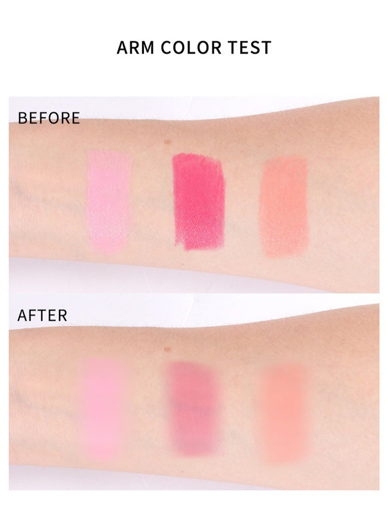 MAYCHEER - Blush Stick 2 in 1 Vitality, Fine Flash Cream Blusher with Brush, Waterproof Blush Makeup for Cheeks and Lip Tint Eyeshadow - Image 1