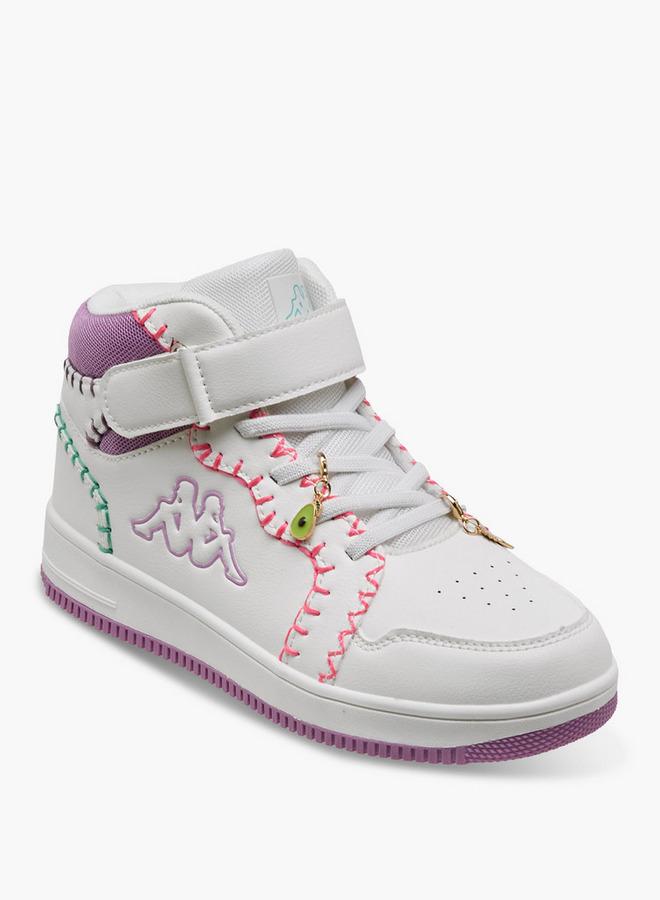 Kappa Girls Embroidered Hook & Loop High-Top Sneakers - Image 2