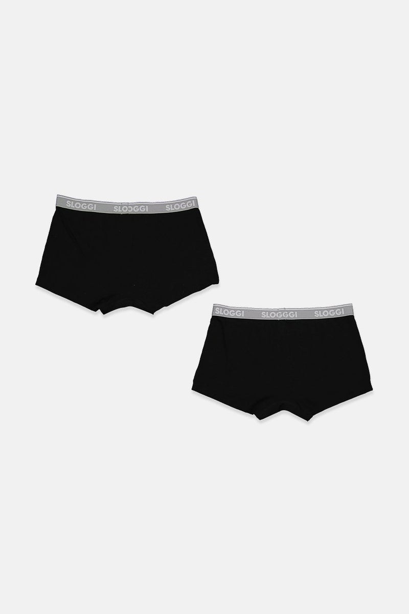 sloggi Men 2,Pack Go Cotton Hipster Trunks, Black - Image 2