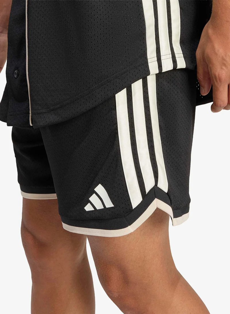 Adidas BLACK/OWHITE Stadium Mesh Shorts for Men | Best Price UAE
