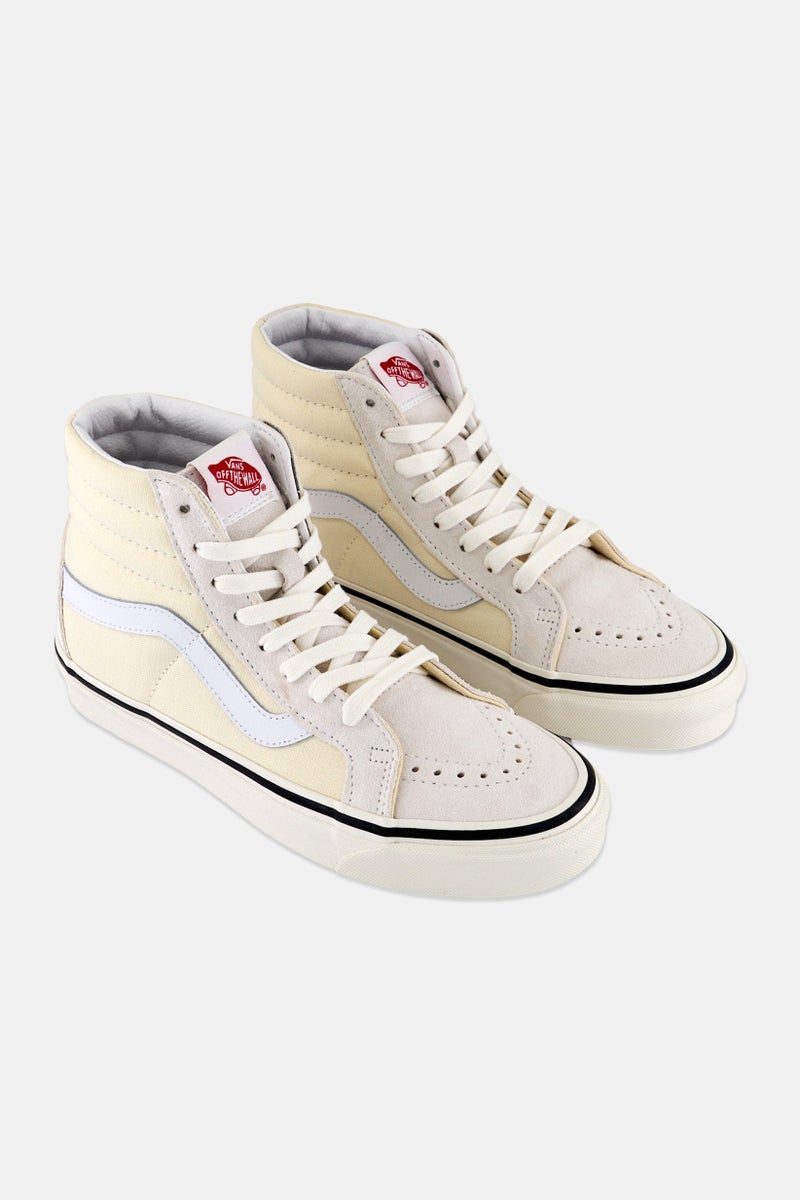 VANS أحذية رجال سكيت-هاي 38 مزودة بأربطة، بيج - Image 1