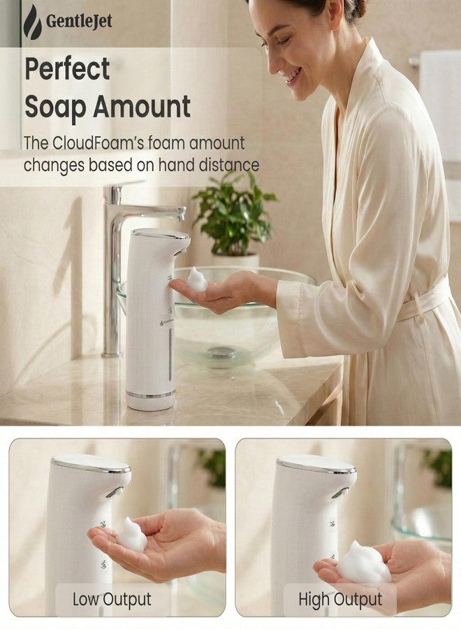 GentleJet Cloudfoam Automatic Foaming Soap Dispenser - Touchless Foam Dispenser for Kids & Family, Soft Rich Foam, USB-C Rechargeable, No-Clog Design, IPX5 Waterproof, 320 ml - Image 3