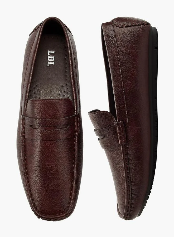 Men Textured Loafers