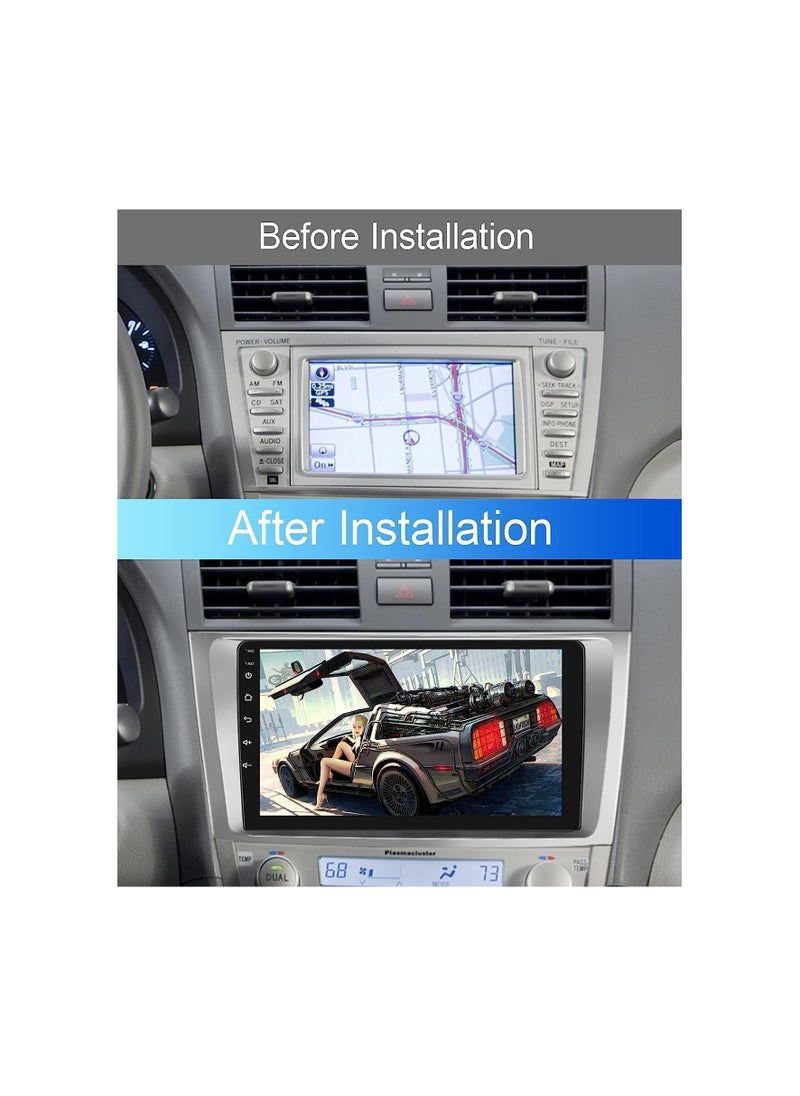 SHEZA STAR - Android Car Stereo for Toyota Camry 2006 2007 2008 2009 2010 2011 6GB RAM 128GB ROM Support SIM Card, Apple Carplay, MirrorLink WiFi BT, 9 Inch IPS Touch Screen with Backup Camera Included - Image 1