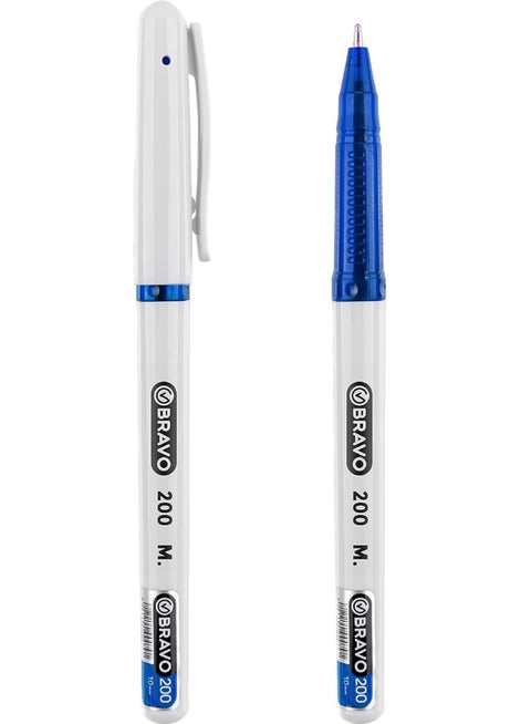 Bravo 200 Ball Pen -10 Pen - Blue 1.0 mm